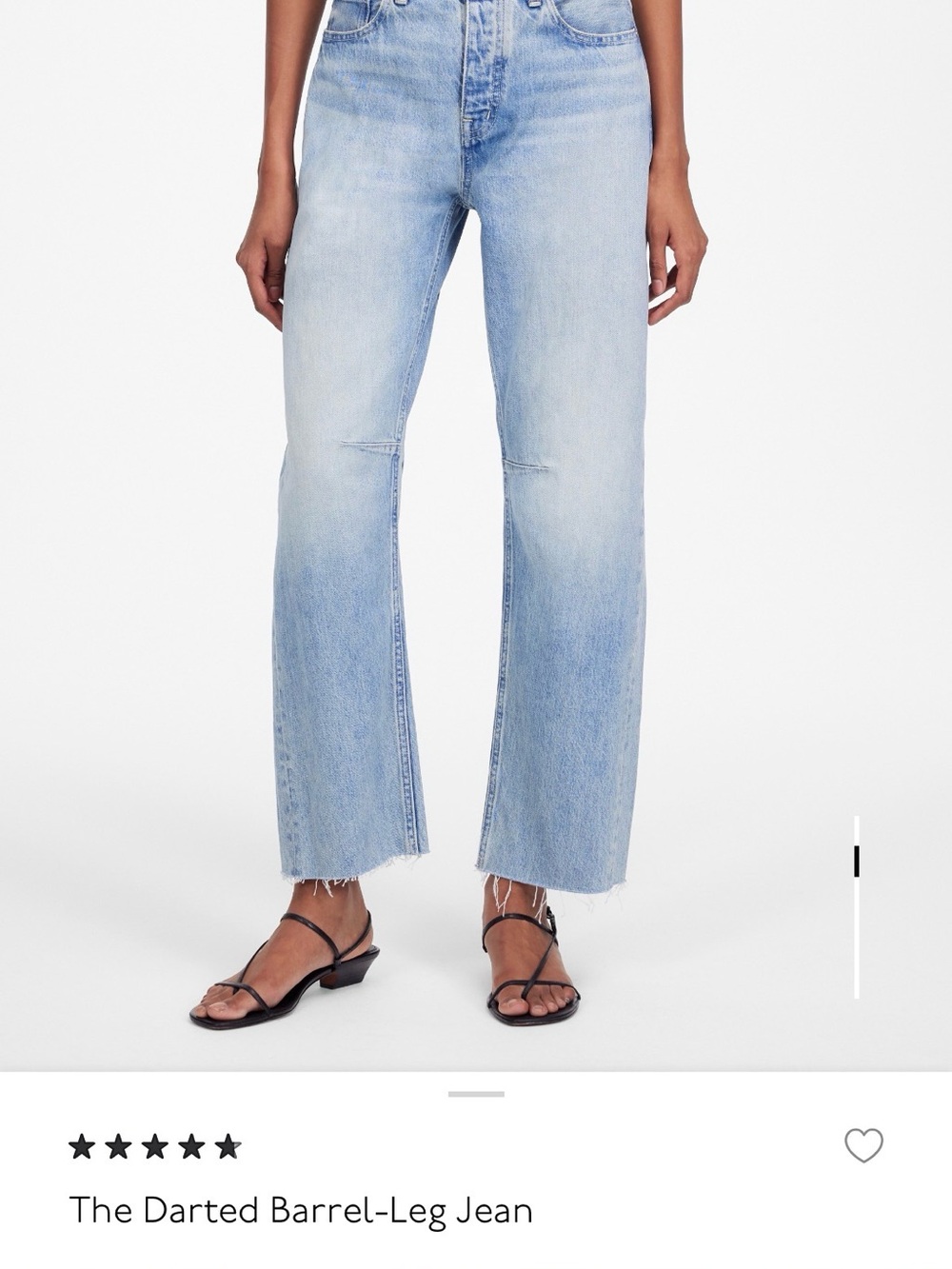 Madewell Darted Barrel-Leg Jean